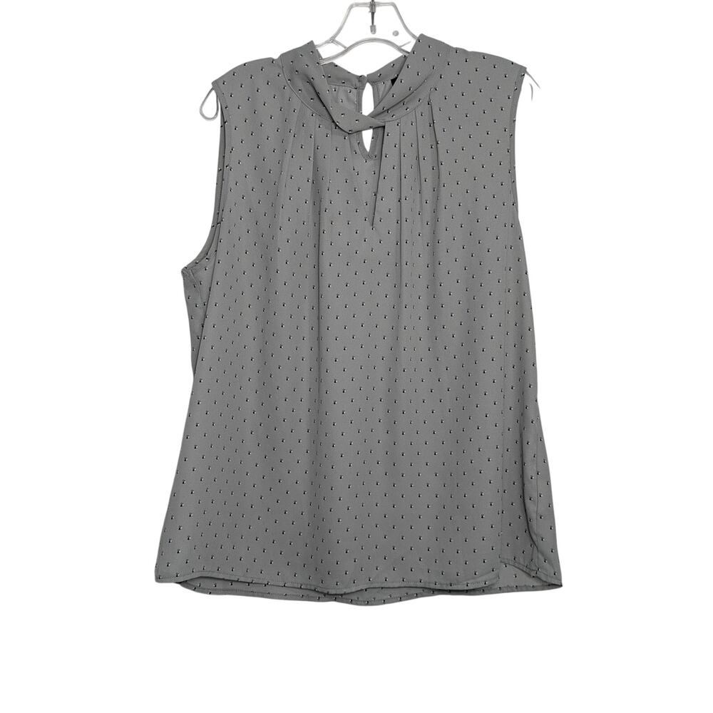Women's Sara Michelle Gray Sleeveless Blouse Size XL
